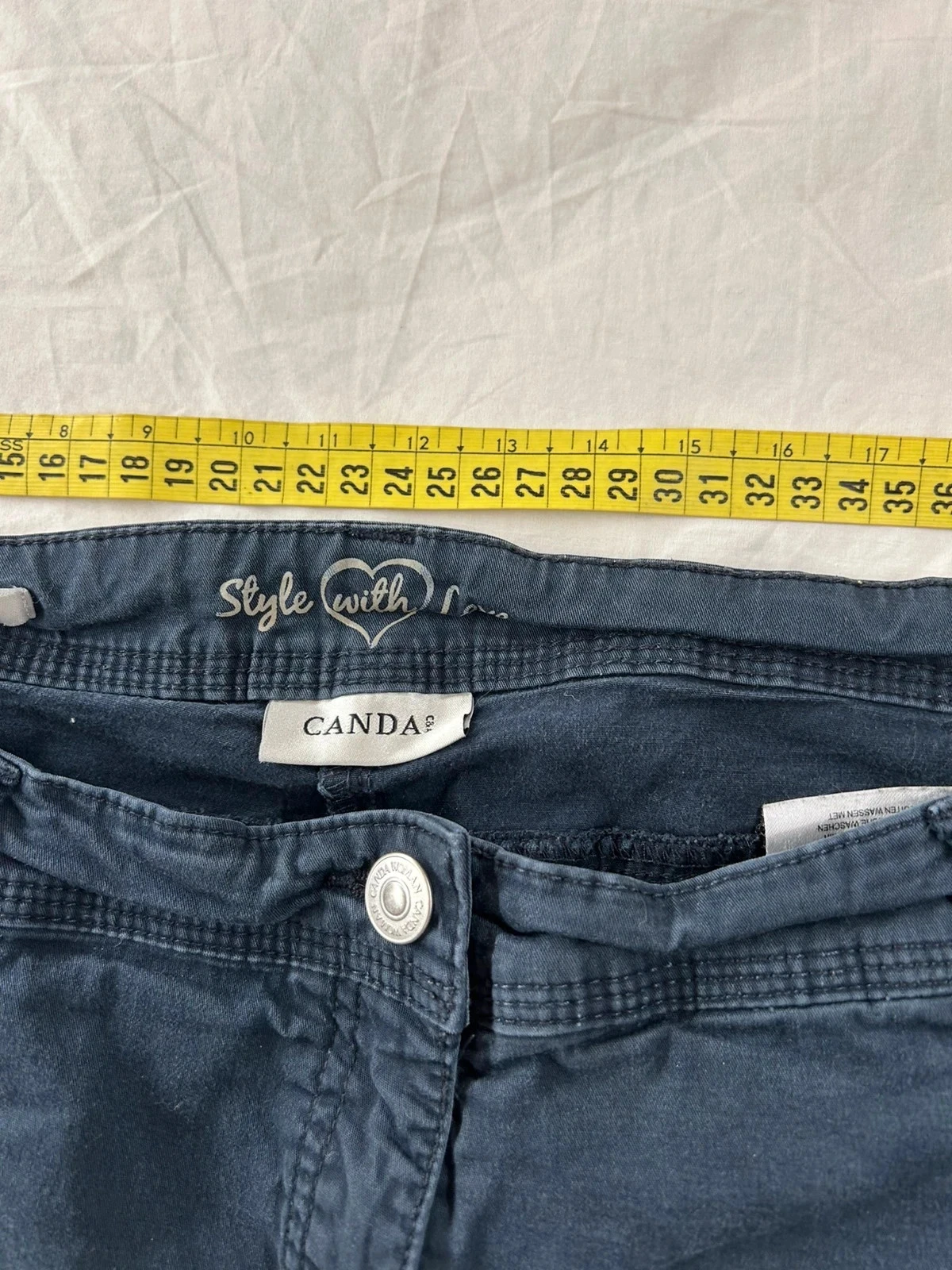 Rechte marineblauwe jeans Canda – photo 9